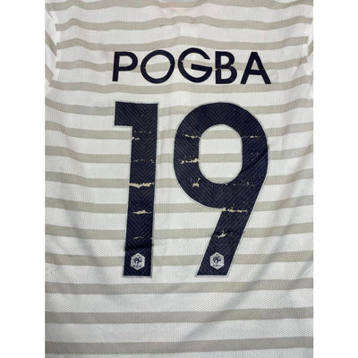 Maillot football vintage extérieur Equipe de France #19 Pogba saison 2014 - 2015 - Nike