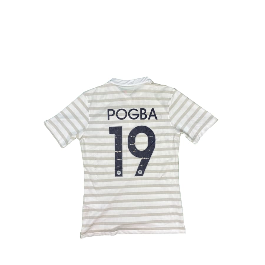 Maillot football vintage extérieur Equipe de France #19 Pogba saison 2014 - 2015 - Nike