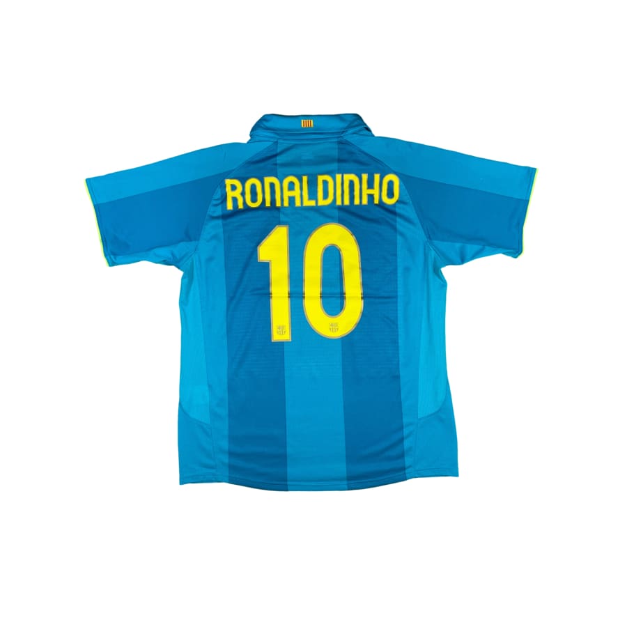 Maillot football vintage extérieur FC Barcelone #10 Ronaldinho saison 2007-2008 - Nike - Barcelone