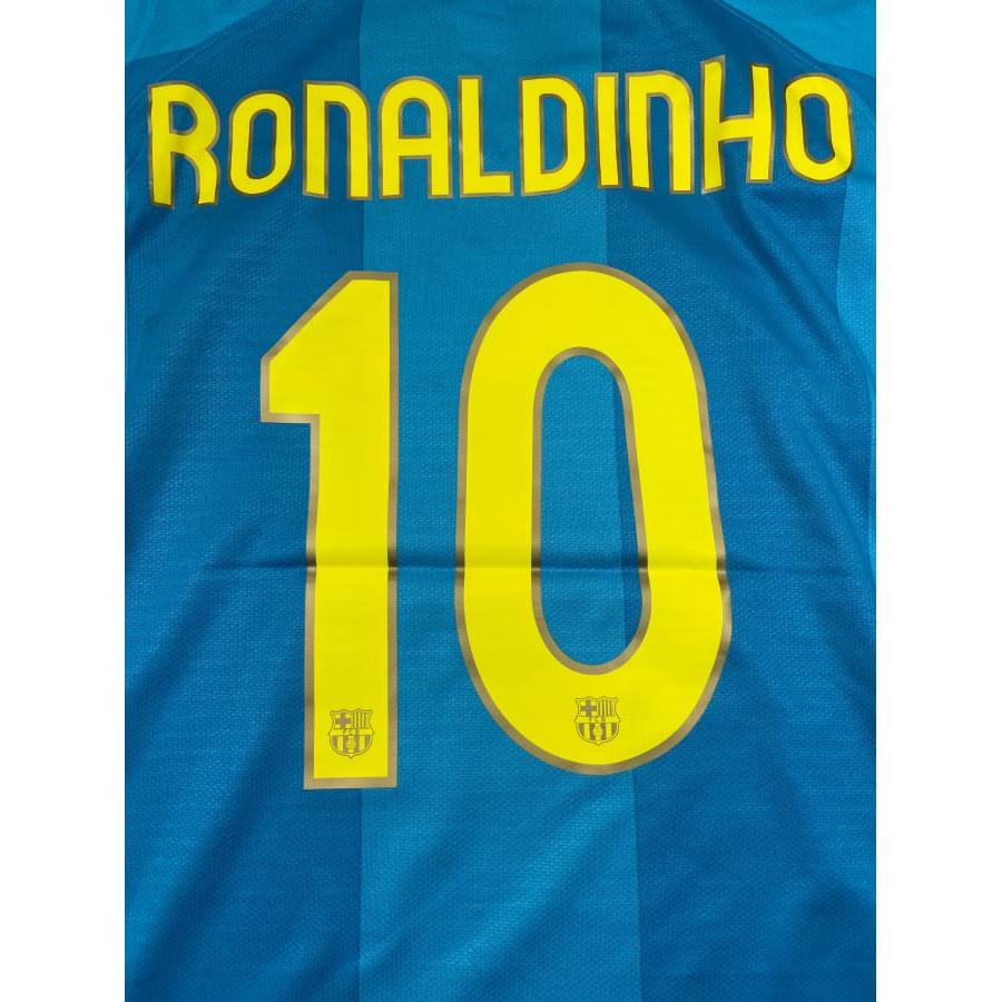 Maillot football vintage extérieur FC Barcelone #10 Ronaldinho saison 2007-2008 - Nike - Barcelone