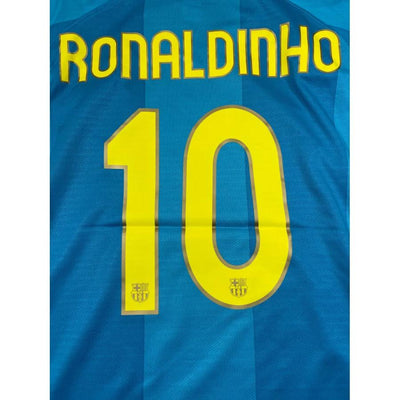 Maillot football vintage extérieur FC Barcelone #10 Ronaldinho saison 2007-2008 - Nike - Barcelone