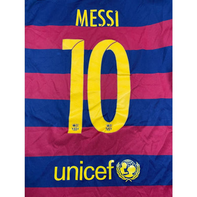 Maillot football vintage FC Barcelone #10 Messi domicile saison 2014 - 2015 - Nike