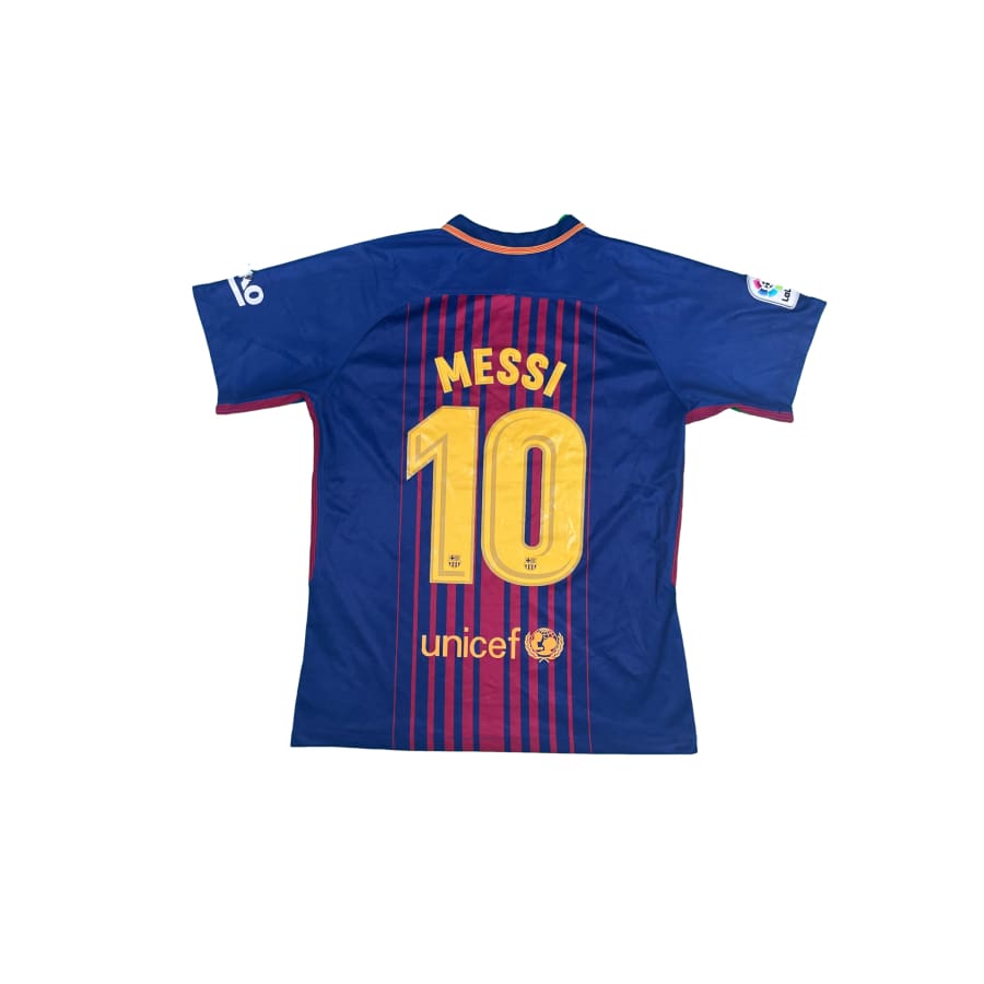 Maillot football vintage FC Barcelone #10 Messi domicile saison 2017-2018 - Nike - Barcelone
