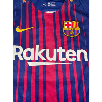 Maillot football vintage FC Barcelone #10 Messi domicile saison 2017-2018 - Nike - Barcelone