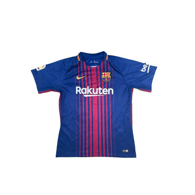Maillot football vintage FC Barcelone #10 Messi domicile saison 2017-2018 - Nike - Barcelone