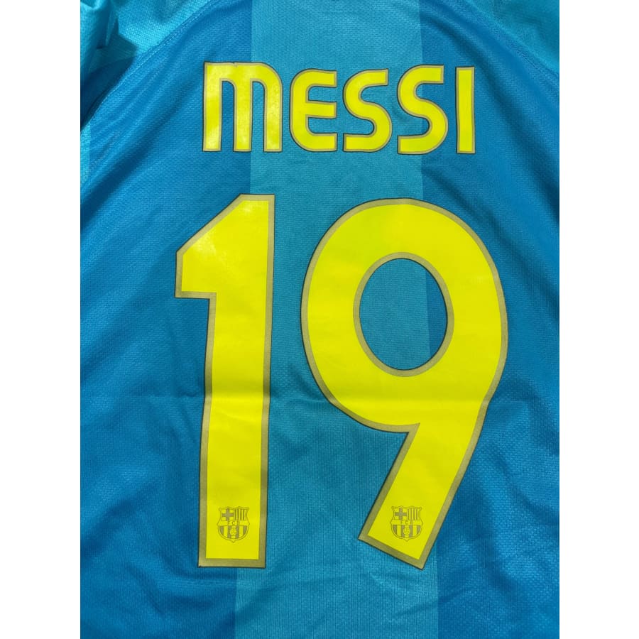 Maillot Extérieur FC Barcelone 2007-2008 - N°19 Messi - Taille L - Nike - Occasion