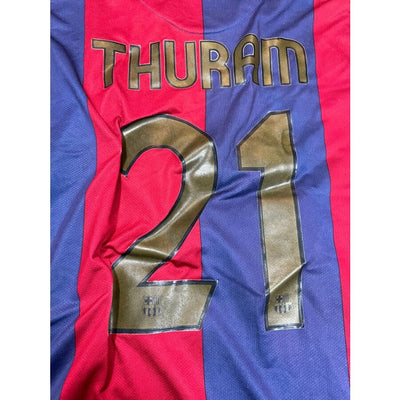 Maillot football vintage FC Barcelone #21 Thuram saison 2006-2007 - Nike - Barcelone