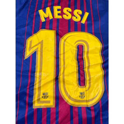 Maillot football vintage FC Barcelone domicile #10 Messi saison 2017-2018 - Nike - Barcelone
