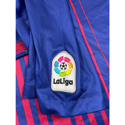 Maillot football vintage FC Barcelone domicile #10 Messi saison 2017-2018 - Nike - Barcelone