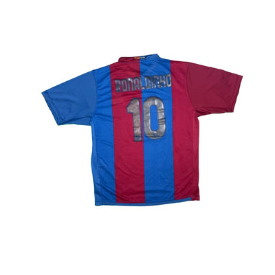 Maillot football vintage FC Barcelone domicile #10 Ronaldinho saison - Nike - Barcelone