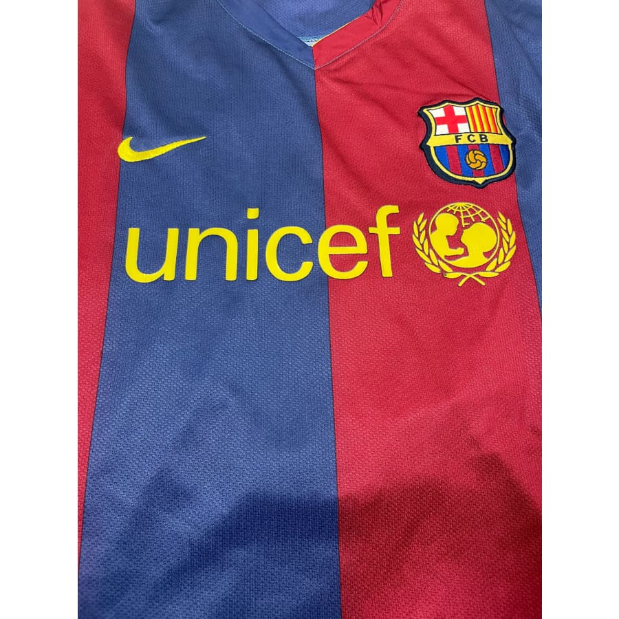 Maillot football vintage FC Barcelone domicile #6 Xavi saison 2006-2007 - Nike - Barcelone