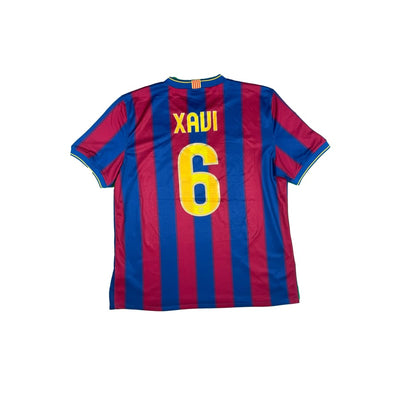Maillot football vintage FC Barcelone domicile #6 Xavi saison 2009-2010 - Nike - Barcelone