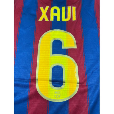 Maillot football vintage FC Barcelone domicile #6 Xavi saison 2009-2010 - Nike - Barcelone