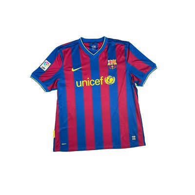 Maillot football vintage FC Barcelone domicile #6 Xavi saison 2009-2010 - Nike - Barcelone
