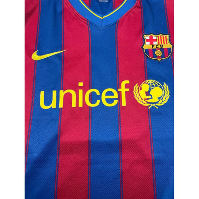 Maillot football vintage FC Barcelone domicile #6 Xavi saison 2009-2010 - Nike - Barcelone