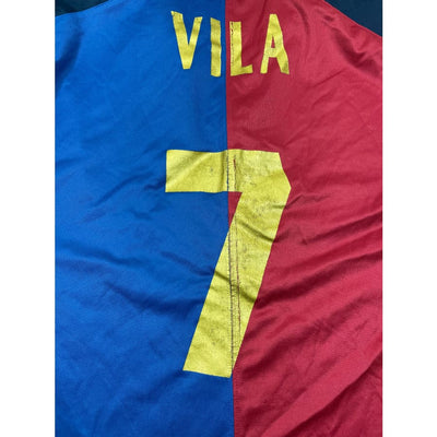 Maillot football vintage FC Barcelone domicile #7 Vila saison 1999-2000 - Nike - Barcelone