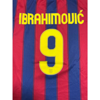 Maillot football vintage FC Barcelone domicile #9 Ibrahimovic saison 2009 - 2010 - Nike