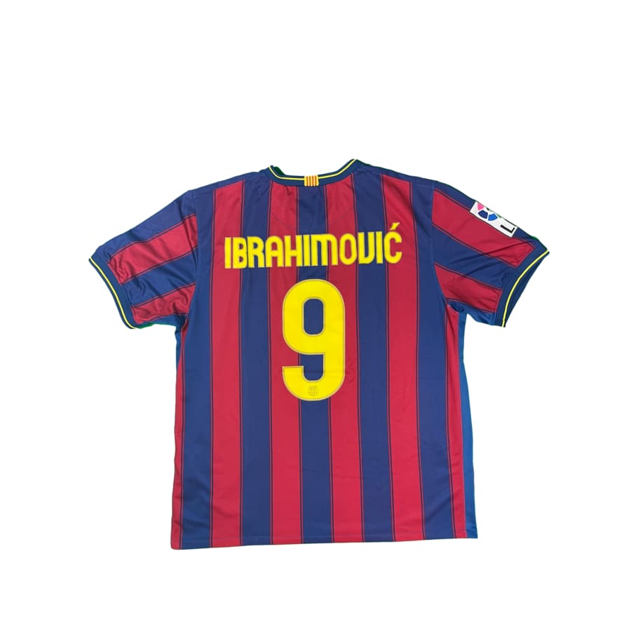 Maillot football vintage FC Barcelone domicile #9 Ibrahimovic saison 2009 - 2010 - Nike