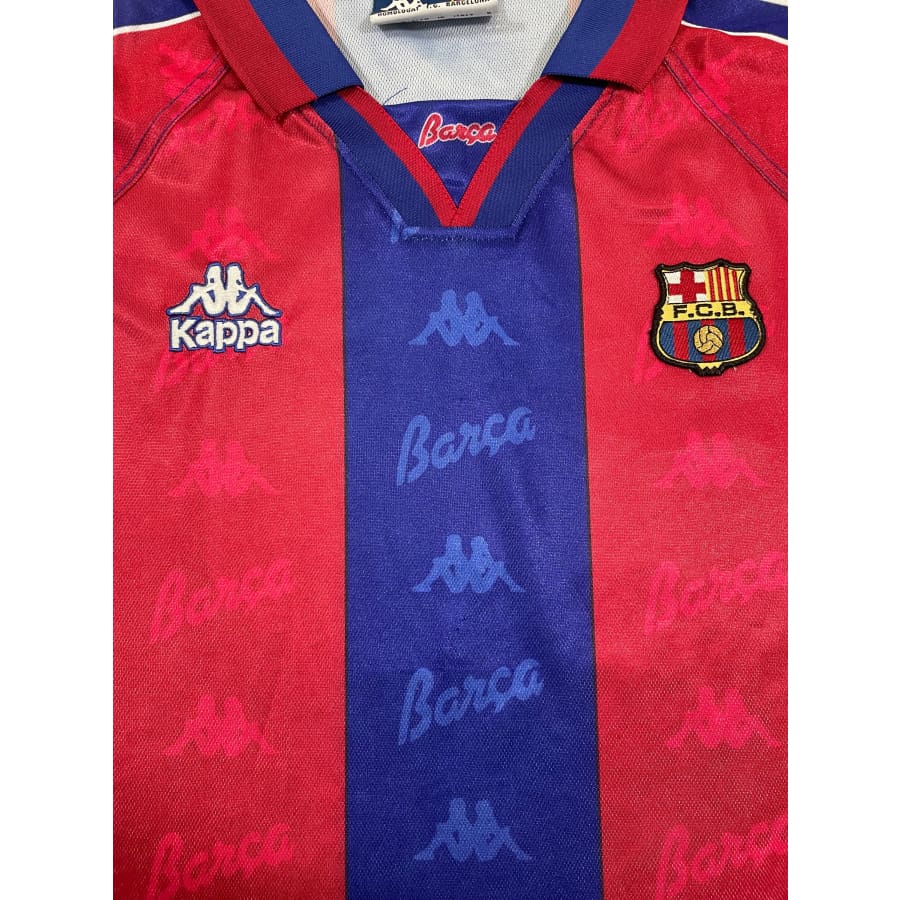 Maillot football vintage FC Barcelone domicile saison 1996-1997 - Kappa - Barcelone