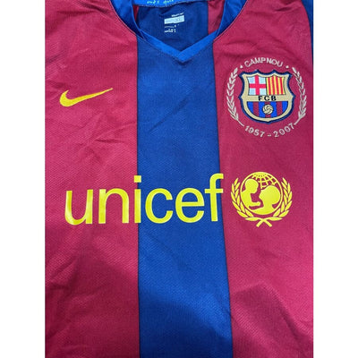 Maillot football vintage FC Barcelone domicile saison 2007-2008 - Nike - Barcelone