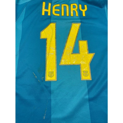 Maillot football vintage FC Barcelone extérieur #14 Henry saison - Nike - Barcelone