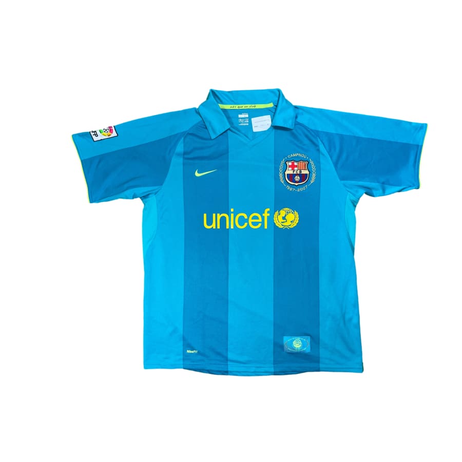 Maillot football vintage FC Barcelone extérieur #17 Giovani saison 2007-2008 - Nike - Barcelone
