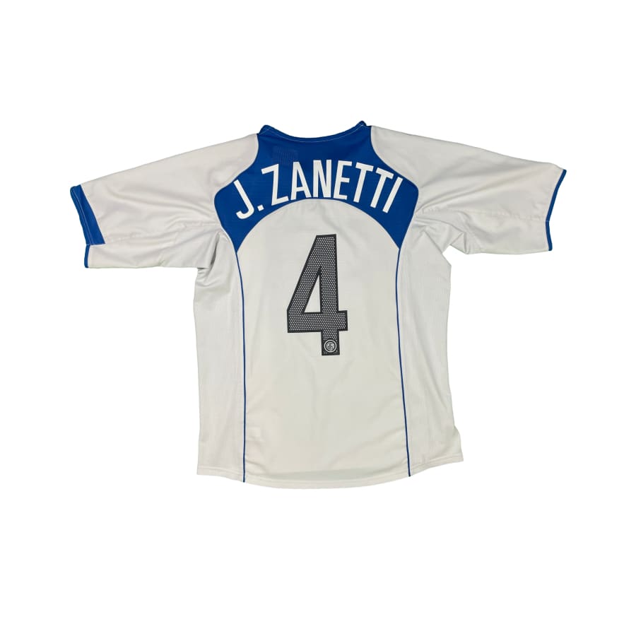 Maillot football vintage Inter Milan extérieur #4 J.Zanetti saison - Nike - Inter Milan