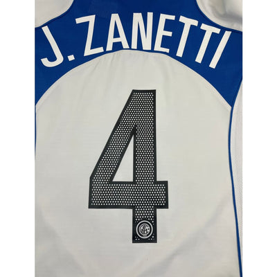 Maillot football vintage Inter Milan extérieur #4 J.Zanetti saison - Nike - Inter Milan