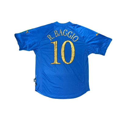 Maillot football vintage Italie domicile #10 R.Baggio saison 2004-2005 - Puma - Italie