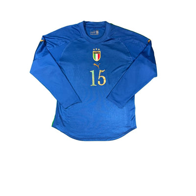 Maillot football vintage Italie domicile #15 saison 2004-2005 - Puma - Italie