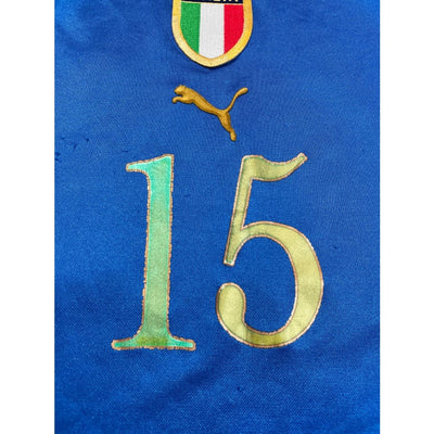 Maillot football vintage Italie domicile #15 saison 2004-2005 - Puma - Italie