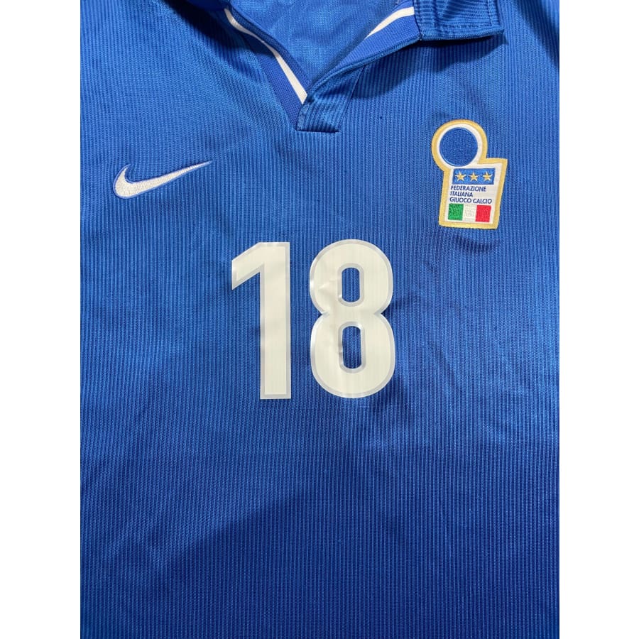 Maillot football vintage Italie domicile #18 Baggio R saison 1998-1999 - Nike - Italie