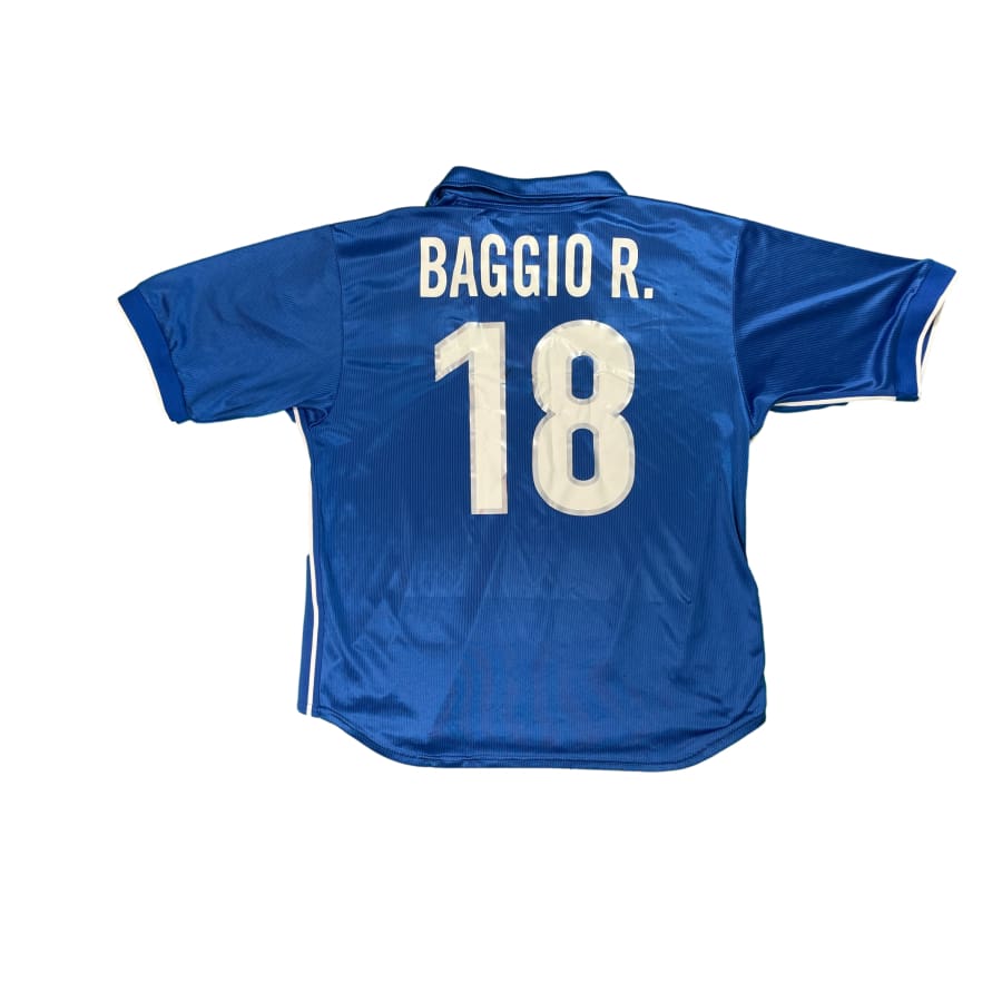 Maillot football vintage Italie domicile #18 Baggio R saison 1998-1999 - Nike - Italie