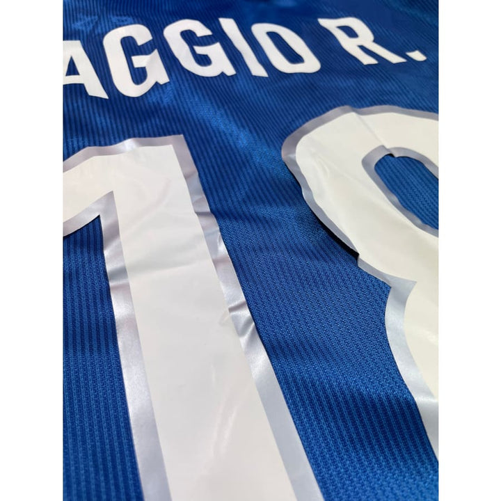 Maillot de football rétro BAGGIO R. #18 1998 Italie domicile Maillot de football rétro BAGGIO R. #18 1998 Italie domicile