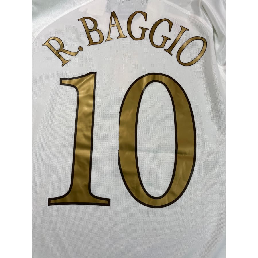 Maillot football vintage Italie extérieur #10 R.Baggio saison 2004-2005 - Puma - Italie