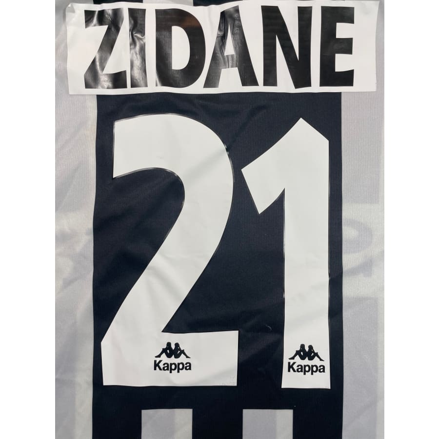 Maillot football vintage Juventus #21 Zidane domicile saison 1996-1997 - Kappa - Juventus FC