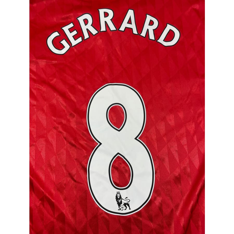 Maillot football vintage Liverpool domicile #8 Gerrard saison 2010-2011 - Adidas - FC Liverpool