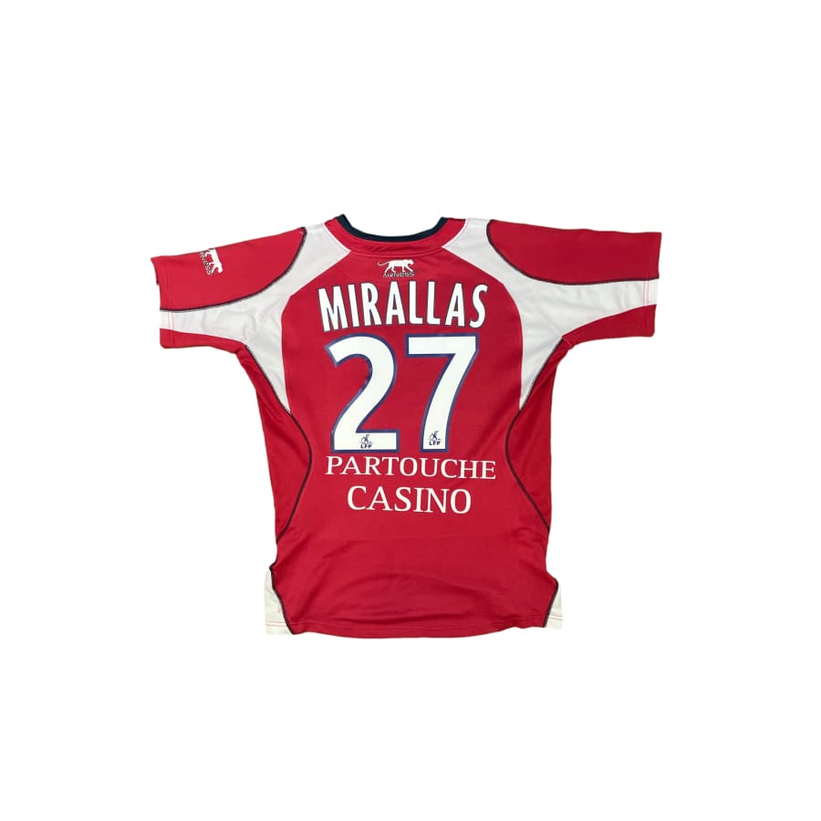 Maillot football vintage LOSC domicile #27 Mirallas saison 2007-2008 - Airness - LOSC