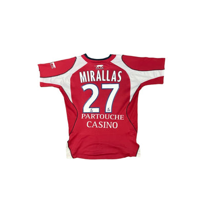 Maillot football vintage LOSC domicile #27 Mirallas saison 2007-2008 - Airness - LOSC