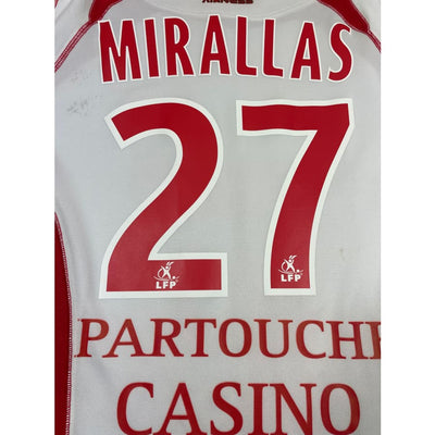 Maillot football vintage LOSC extérieur #27 Mirallas saison 2007-2008 - Airness - LOSC
