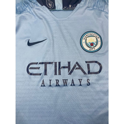 Maillot football vintage Manchester City domicile #17 De Bruyne saison - Nike - Manchester City