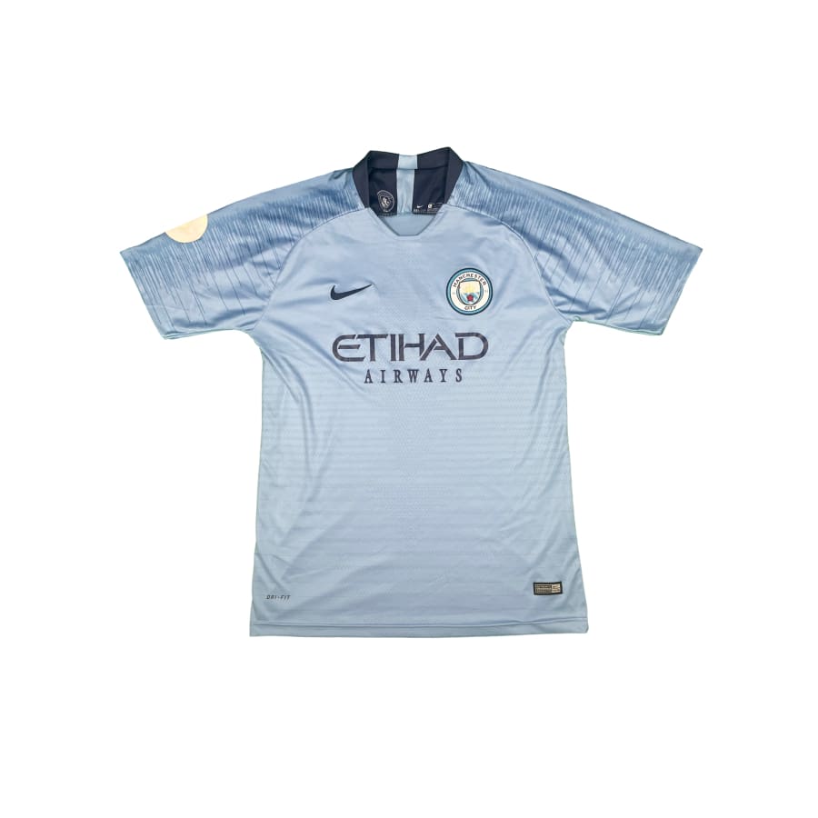 Maillot football vintage Manchester City domicile #17 De Bruyne saison - Nike - Manchester City