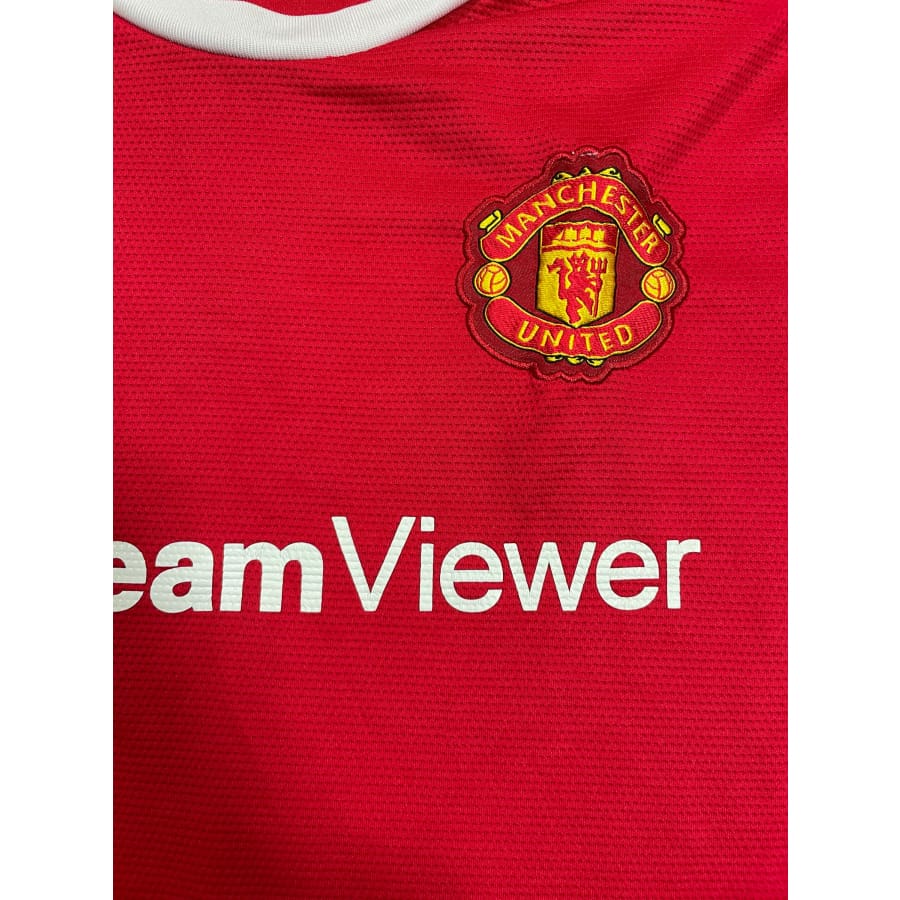 Maillot football vintage Manchester United #7 Ronaldo saison 2021 - 2022 - Adidas