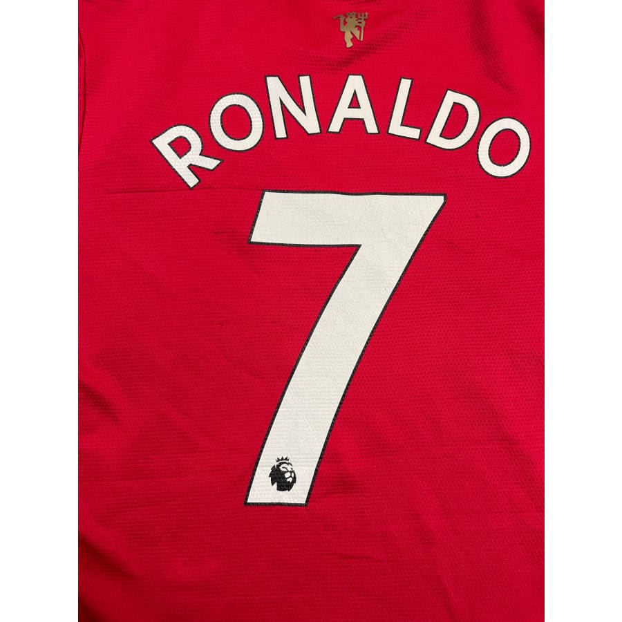 Maillot football vintage Manchester United #7 Ronaldo saison 2021 - 2022 - Adidas