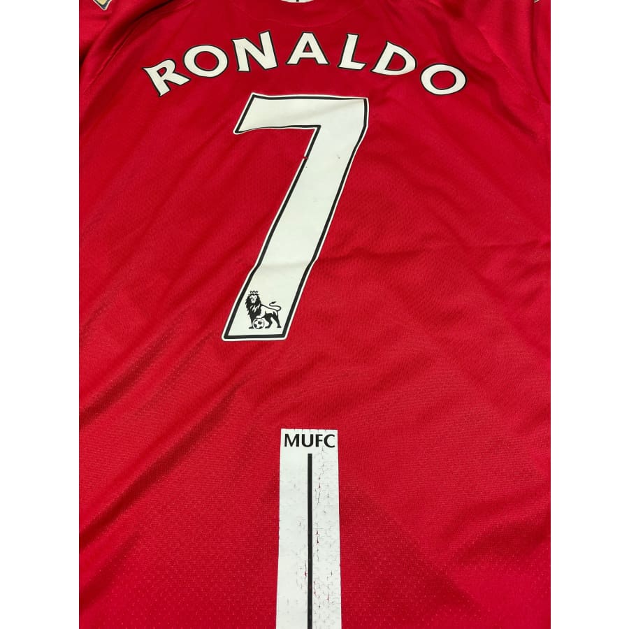 Maillot football vintage Manchester United domicile #7 Ronaldo saison 2008-2009 - Nike - Manchester United