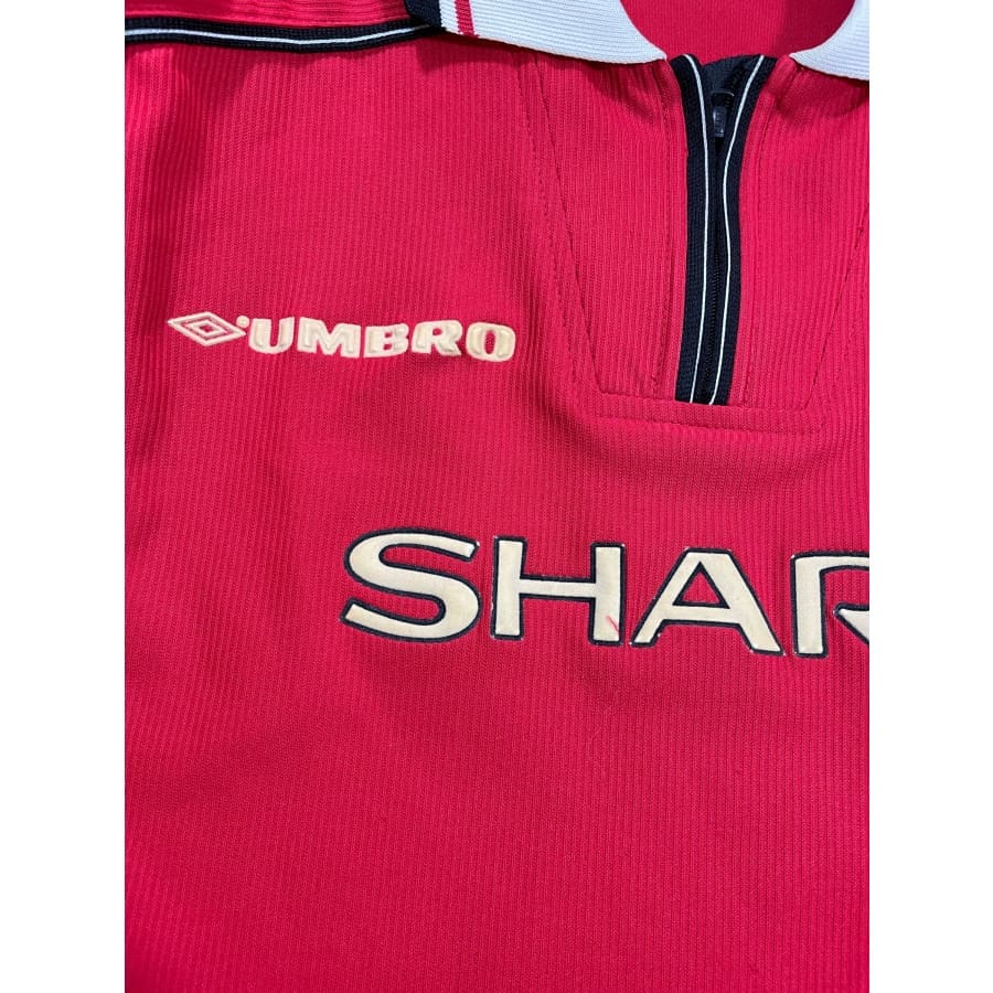 Maillot Vintage Umbro Manchester United 1999/2000 – Taille XS/S – Bleu – Très Bon état