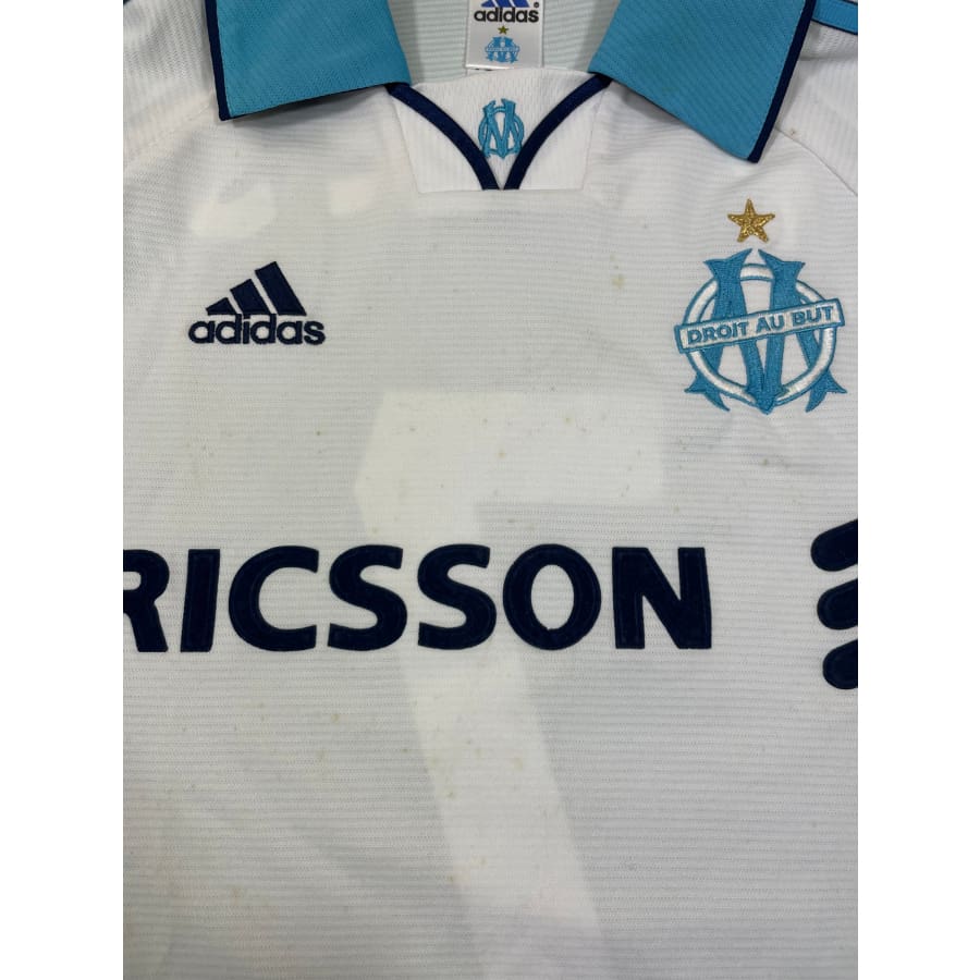 Maillot football vintage Olympique de Marseille #7 Pires saison 1998-1999 - Adidas - Olympique de Marseille