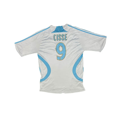 Maillot football vintage Olympique de Marseille #9 Cissé domicile saison - Adidas - Olympique de Marseille