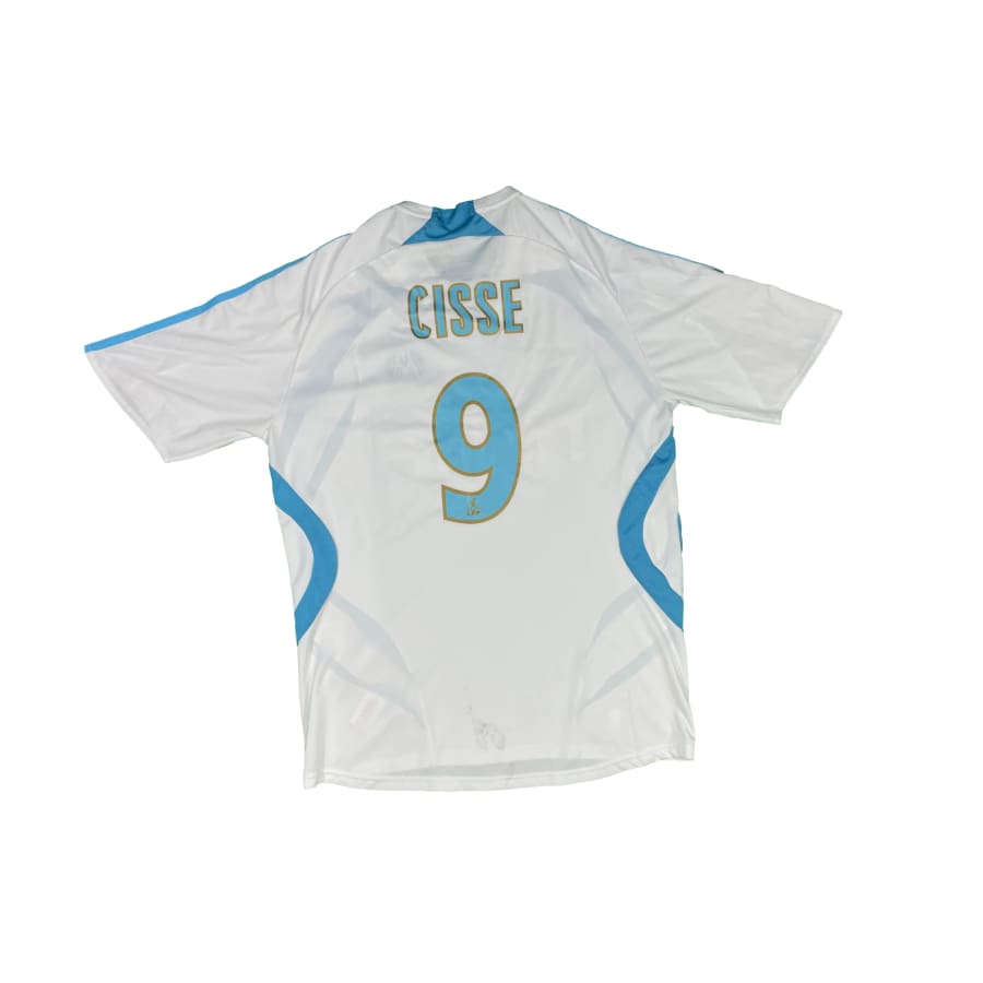 Maillot football vintage Olympique de Marseille #9 Cissé saison 2007-2008 - Adidas - Olympique de Marseille