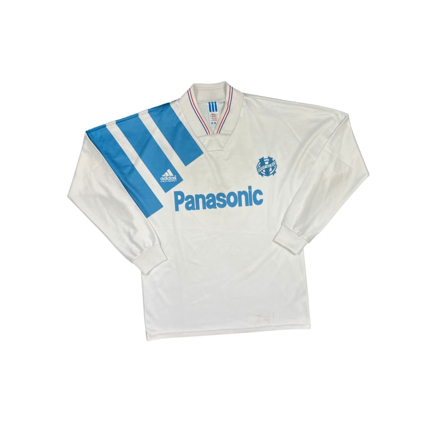 Maillot football vintage Olympique de Marseille domicile saison 1992-1993 - Adidas - Olympique de Marseille